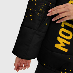 Куртка зимняя женская Motorhead - gold gradient: надпись, символ, цвет: 3D-черный — фото 2