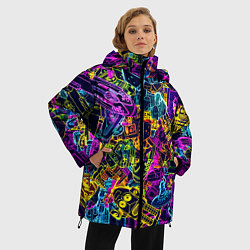 Куртка зимняя женская Робототехника, цвет: 3D-черный — фото 2