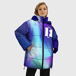 Куртка зимняя женская Fortnite northern cold, цвет: 3D-черный — фото 2