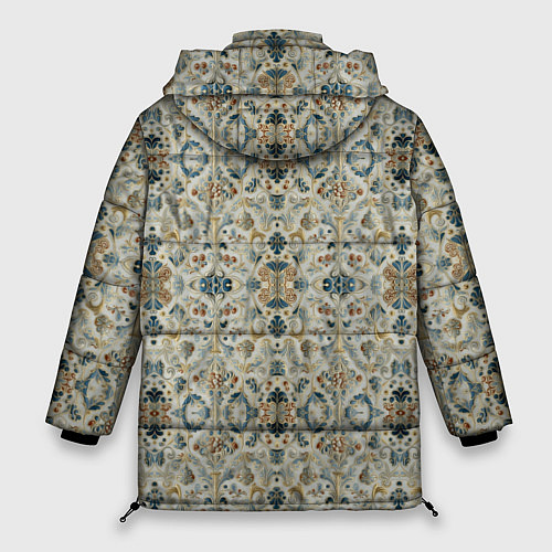 Женская зимняя куртка Царские узоры / 3D-Черный – фото 2