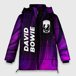 Куртка зимняя женская David Bowie violet plasma, цвет: 3D-черный