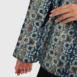 Куртка зимняя женская Мраморные цепи, цвет: 3D-светло-серый — фото 2