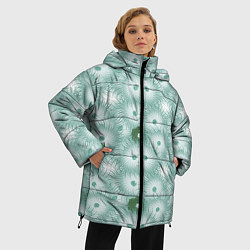 Куртка зимняя женская Астра - поле цветов, цвет: 3D-светло-серый — фото 2