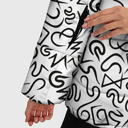 Куртка зимняя женская Текстурка, цвет: 3D-черный — фото 2