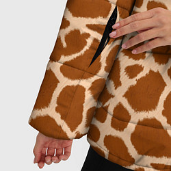 Куртка зимняя женская Шкура Жирафа - Giraffe, цвет: 3D-светло-серый — фото 2