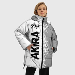 Куртка зимняя женская Akira glitch на светлом фоне: по-вертикали, цвет: 3D-черный — фото 2