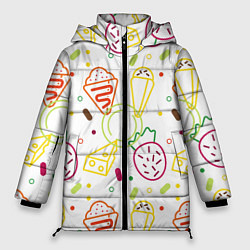 Куртка зимняя женская Вкусности, цвет: 3D-светло-серый