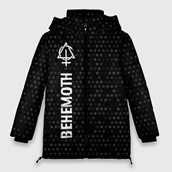 Куртка зимняя женская Behemoth glitch на темном фоне: по-вертикали, цвет: 3D-черный