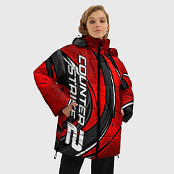 Куртка зимняя женская Counter strike 2- red beast, цвет: 3D-черный — фото 2