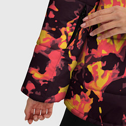 Куртка зимняя женская Лава Черепа, цвет: 3D-черный — фото 2