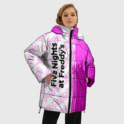 Куртка зимняя женская FNAF pro gaming: по-вертикали, цвет: 3D-черный — фото 2