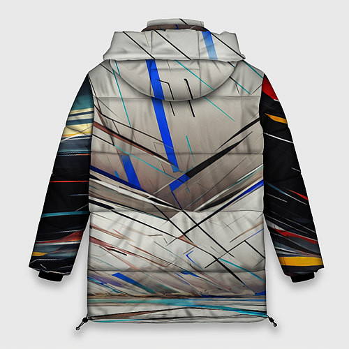 Женская зимняя куртка Безграничные трещины / 3D-Черный – фото 2