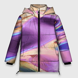Куртка зимняя женская Голографический арт, цвет: 3D-светло-серый