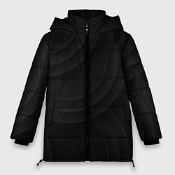 Куртка зимняя женская Объемный паттерн c кругами, цвет: 3D-черный