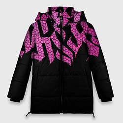 Куртка зимняя женская Граффити буквы, цвет: 3D-светло-серый