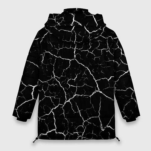 Женская зимняя куртка Destiny glitch на темном фоне: по-вертикали / 3D-Черный – фото 2