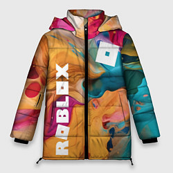 Куртка зимняя женская Roblox Logo Color, цвет: 3D-черный