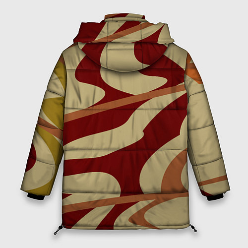 Женская зимняя куртка Камуфляжные паттерн / 3D-Красный – фото 2