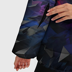 Куртка зимняя женская Обломки камней, цвет: 3D-красный — фото 2