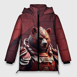 Куртка зимняя женская Бронированный медведь, цвет: 3D-черный