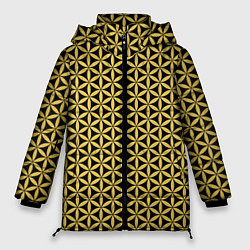 Женская зимняя куртка Цветок Жизни - Золото