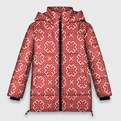 Куртка зимняя женская Обережные Узоры - Орепей, цвет: 3D-черный