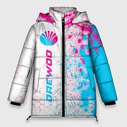 Куртка зимняя женская Daewoo neon gradient style: по-вертикали, цвет: 3D-черный