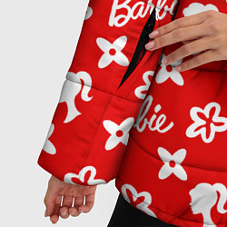 Куртка зимняя женская Барби паттерн красный, цвет: 3D-светло-серый — фото 2