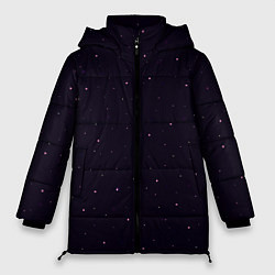 Женская зимняя куртка Абстракция ночь тёмно-фиолетовый