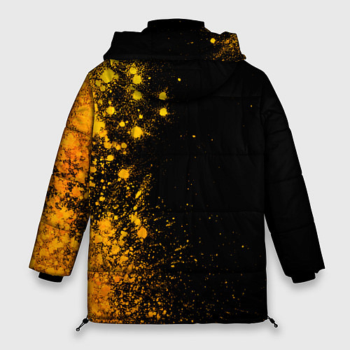 Женская зимняя куртка Garbage - gold gradient: по-вертикали / 3D-Черный – фото 2