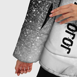 Куртка зимняя женская JoJo Bizarre Adventure glitch на светлом фоне: по-, цвет: 3D-черный — фото 2