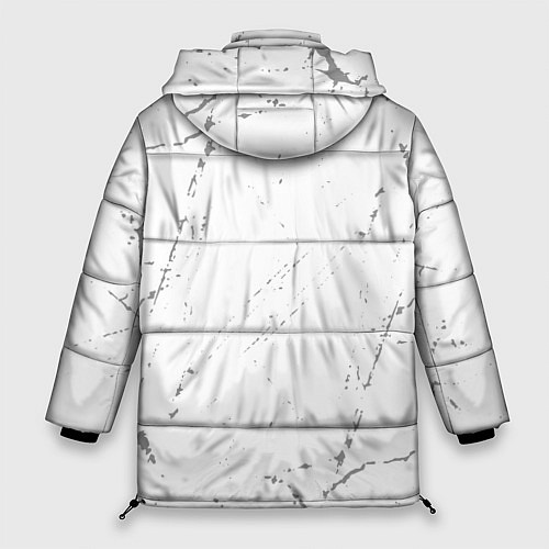 Женская зимняя куртка Slipknot glitch на светлом фоне: по-вертикали / 3D-Черный – фото 2