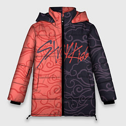 Куртка зимняя женская Strey Kids x Anime, цвет: 3D-красный
