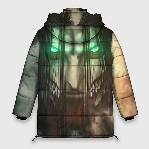 Женская зимняя куртка Атака Титанов Eren Yaeger / 3D-Черный – фото 2