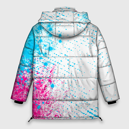 Женская зимняя куртка Breaking Benjamin neon gradient style: по-вертикал / 3D-Черный – фото 2