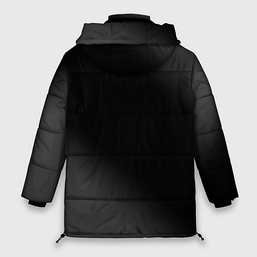 Женская зимняя куртка Minecraft glitch на темном фоне: надпись, символ / 3D-Черный – фото 2