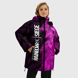 Куртка зимняя женская Rainbow Six pro gaming: по-вертикали, цвет: 3D-черный — фото 2