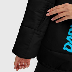 Куртка зимняя женская Dark Souls - neon gradient: по-вертикали, цвет: 3D-черный — фото 2