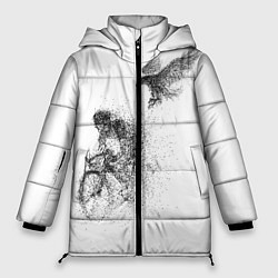 Куртка зимняя женская Скорость,моя стихия, цвет: 3D-черный