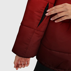 Куртка зимняя женская Градиент красно-чёрный, цвет: 3D-черный — фото 2