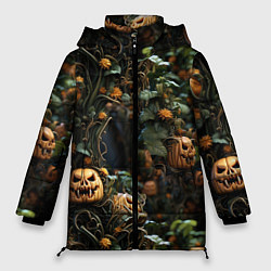 Куртка зимняя женская Hallowen приходит, цвет: 3D-черный