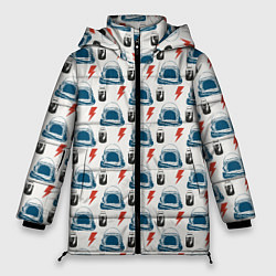 Куртка зимняя женская Майор том космический узор, цвет: 3D-светло-серый