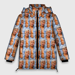 Куртка зимняя женская Паттерн - Райан Гослинг, цвет: 3D-светло-серый