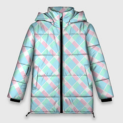 Куртка зимняя женская Клетка из фильма Барби, цвет: 3D-черный