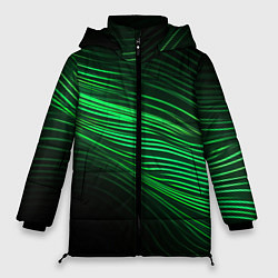 Женская зимняя куртка Green neon lines