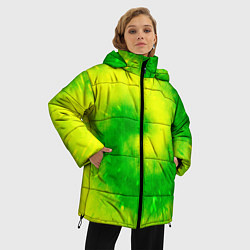 Куртка зимняя женская Тай-дай Солнечный луч, цвет: 3D-светло-серый — фото 2