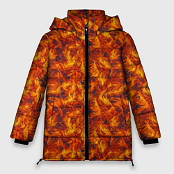 Женская зимняя куртка Огненный узор
