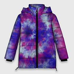 Куртка зимняя женская Tie-Dye дизайн, цвет: 3D-черный
