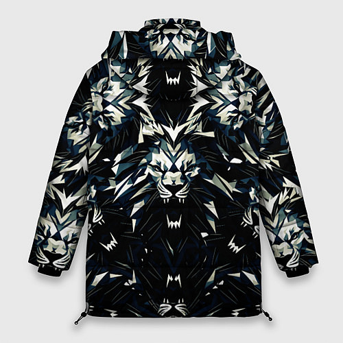 Женская зимняя куртка Прайд львов / 3D-Черный – фото 2