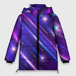 Женская зимняя куртка Неоновый звездопад - полосы